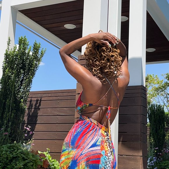 Mexico Maxi Dress Colorful - Picture 3 of 4